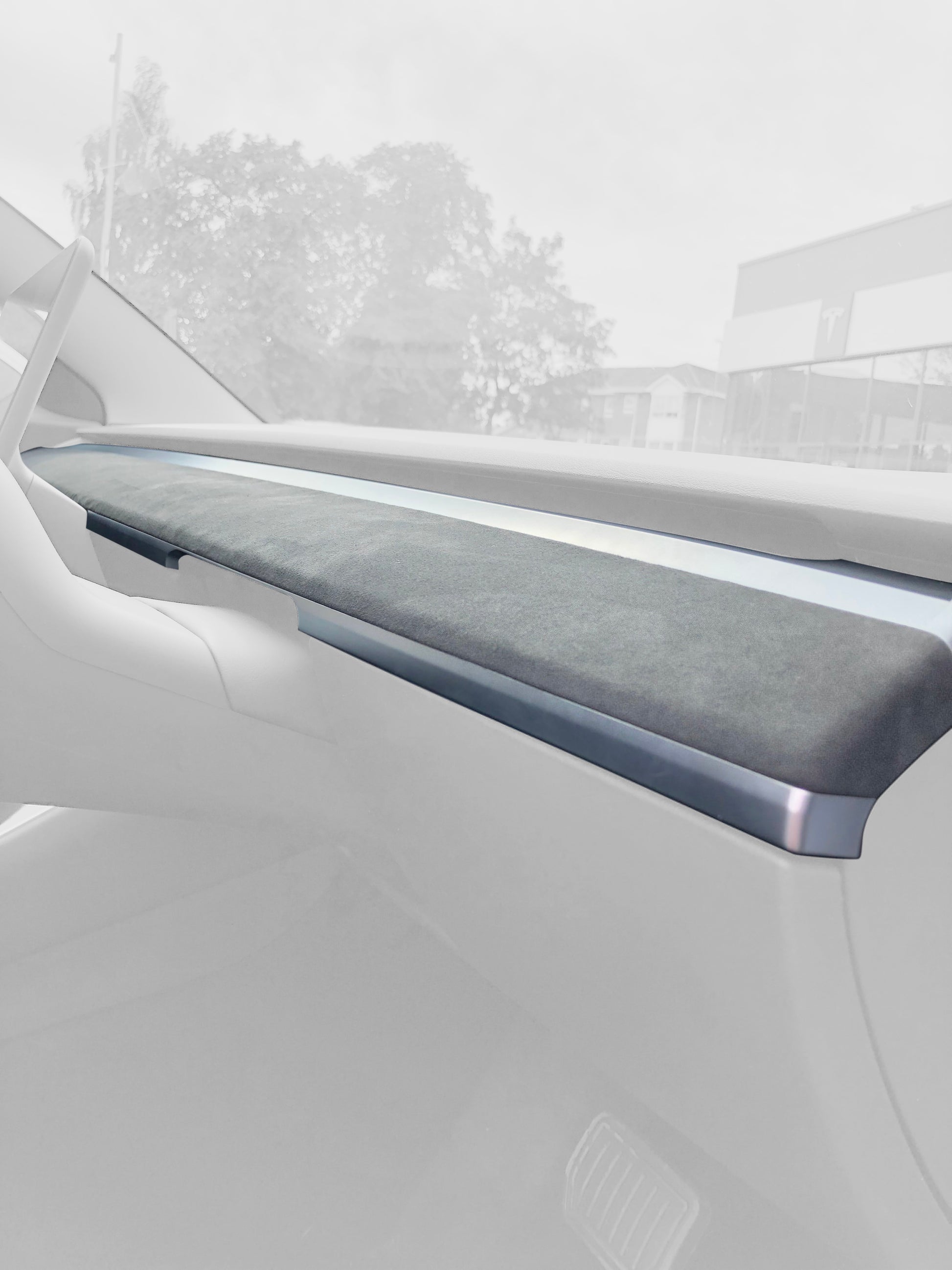 Tesla Model 3 Y alcantara trimmed dashboard dash kit modified